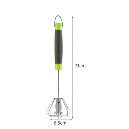 

Egg Whisk Stainless Steel Hand Push Whisk Blender Egg Agitator Egg Beater