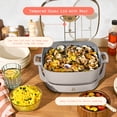 thumbnail image 6 of Beautiful 5-in-1, 12" x 12" Detachable Electric Skillet with EverGood™ Ceramic Nonstick Coating, Porcini Taupe by Drew Barrymore, 6 of 14