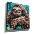 thumbnail image 2 of Epic Graffiti 'Painted Sloth I' by Carolee Vitaletti, Canvas Wall Art, 26"x26", 2 of 2