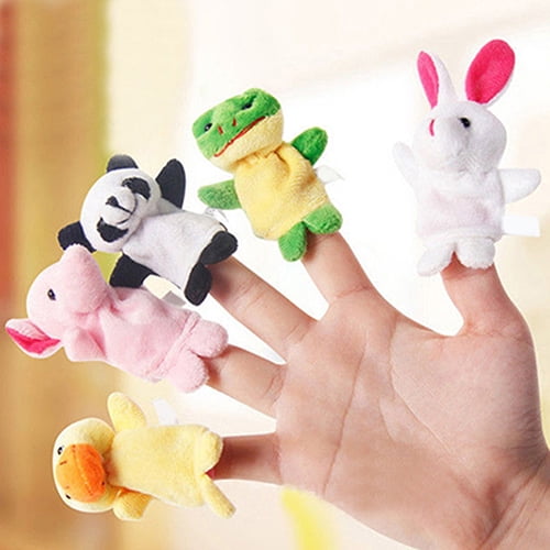 10XInteresting Sea Animal Finger Puppets Cloth Doll Baby Educational Hand Toy KI 
