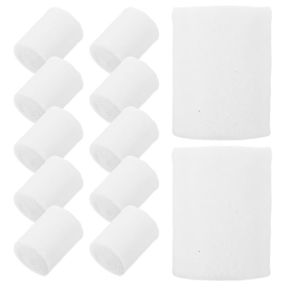 Supvox Crafting Cloth Plaster Cloth Material White Molding DIY Enthusiasts Art Projects 12pcs