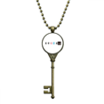 thumbnail image 1 of Chinese Online Words Character Pairing Key Necklace Pendant Tray Embellished Chain, 1 of 3