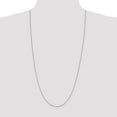 thumbnail image 4 of 10K White Gold Box Chain Styles Necklace 1 mm 30 inch, 4 of 4