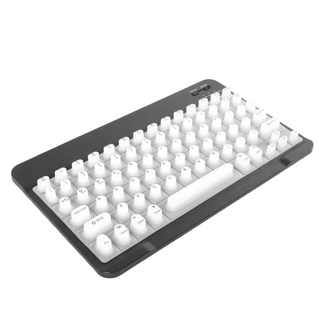 Wireless Keyboard with Silicone Raised Protective, Raised Keyboard Stickers for Long Nails with Letters, Cover Slim Quiet Keyboard