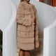 thumbnail image 3 of Abrigo De Invierno Cálido para Mujer, Chaqueta Acolchada A Prueba De Viento, Parka Larga para Exteriores, Chaqueta Gruesa Acolchada con Capucha De Piel Sintética, Abrigo De Invierno De Piel para, 3 of 6