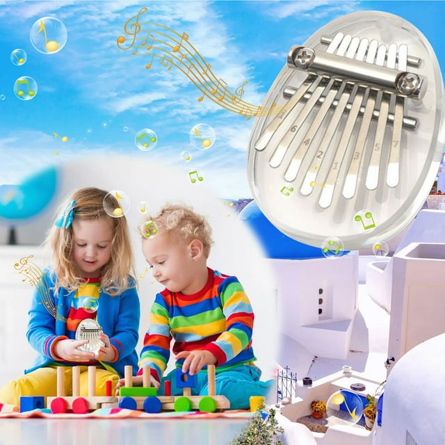 Agiferg 8 Touches Mini Kalimba Exquis Pouce Piano Marimba Musical Bon Accessoire