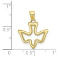 thumbnail image 5 of Auriga Fine Jewelry 10K Yellow Gold Dove Charm Pendant for Women (L-20 mm,W-16 mm), 5 of 5