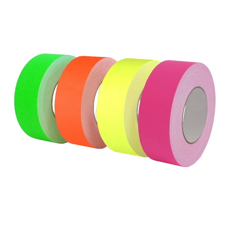 WOD CGT-80 Gaffer Tape Fluorescent Green Low Gloss Finish Film - 3/4 inch X 60 yds. - Residue Free, Non Reflective Gaffer, Better than Duct Tape (Available in Multiple