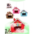 thumbnail image 4 of Maison pour Chien Portable Détachable avec Cheminée Lit pour Petits Chiens et Chats Taille TP (Rouge), 4 of 4