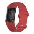 thumbnail image 4 of Pulsera pequeña de silicona Correa de reloj inteligente suave para Fitbit Charge 5 (rojo), 4 of 7