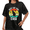 Black-4, variant on Women Best Cat Dad Ever Retro Sunset Fist Bump Cat Graphic Tees T Shirt Tops Round Neck Washed Cotton T Shirt Black S-2XL Plus Size