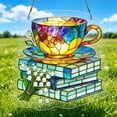 thumbnail image 5 of Acrylic Puzzle Colorful Window Decor, Book-Themed Suncatcher for Home Office Decoration, DIY Light Filtering Art Piece(D), 5 of 5