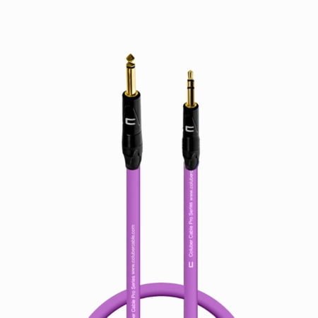 Coluber Cable 1/4" TS Male to 3.5 TRS Male - Pro 3-Pin Microphone Connector