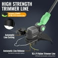 thumbnail image 5 of WORKPROX 12" 20V Cordless String Trimmer and Edger with 4.0Ah Battery, Auto Line Feed, Foldable 2-in-1 Lawn Edger and Weed Cutter, 5 of 10