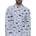 thumbnail image 4 of Atasi Cotton Slub Printed Fashion For Men Asymmetric Button Down Kurta For Men, 4 of 5