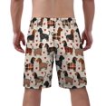thumbnail image 3 of NICKSUN Men's Swim Trunks, Cute Print Quick Dry Summer Board Beach Shorts with Mesh Lining and Pockets, 3 of 6
