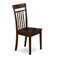 thumbnail image 4 of East West Furniture Dover 7-piece Dining Set with Wood Seat in Mahogany, 4 of 6