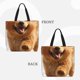 thumbnail image 2 of Easygdp Happy Fluffy Running Dog Bolsa Tote para Mujer, Bolso de Hombro para Trabajo, Playa, Viajes, Compras y Supermercado, 2 of 7