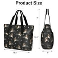 thumbnail image 3 of Tote Bag for Women - Australian Shepherd Dog and Footprints Shoulder Bag - Large Utility Work Duffle Bag with Zipper Handbag for Travel, Work, Sprots, 3 of 5