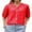 Red, variant on Gupgi Women Knitted Cardigan Short Sleeve Button Down Knit Crop Tops Solid Color Open Front Sweater