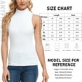 thumbnail image 6 of CARCOS Women's Sleeveless High Turtleneck Fitted Tank Top (S-XL), 6 of 6