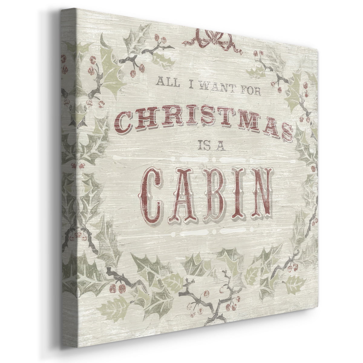 Cabin Christmas IV- Gallery Wrapped Canvas