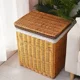 thumbnail image 5 of Cesta de almacenamiento de ropa Aoliviya, cesta de lavandería, cesta de tela grande tejida de ratán con tapa, caja de almacenamiento tejida para el hogar, desechos, 5 of 5