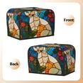 thumbnail image 3 of Lsque Stained Glass Cat Art Print 2 Slice Toaster Cover , Kitchen Appliance Dustproof Protector , Toaster Protector Dustproof Kitchen Appliance Cover, 3 of 7