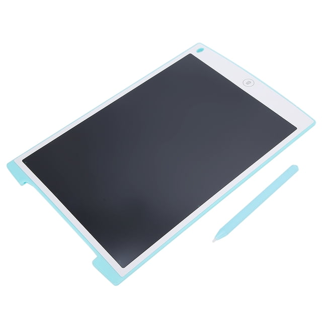 Panel de escritura a mano LCD de 12 pulgadas, protección para los ojos, tableta electrónica de dibujo para niños con bolígrafo (azul (con llave de bloqueo))