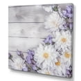 thumbnail image 2 of Designart "White And Purple Magnolia Flowers III" Floral Magnolias Wall Decor, 2 of 5
