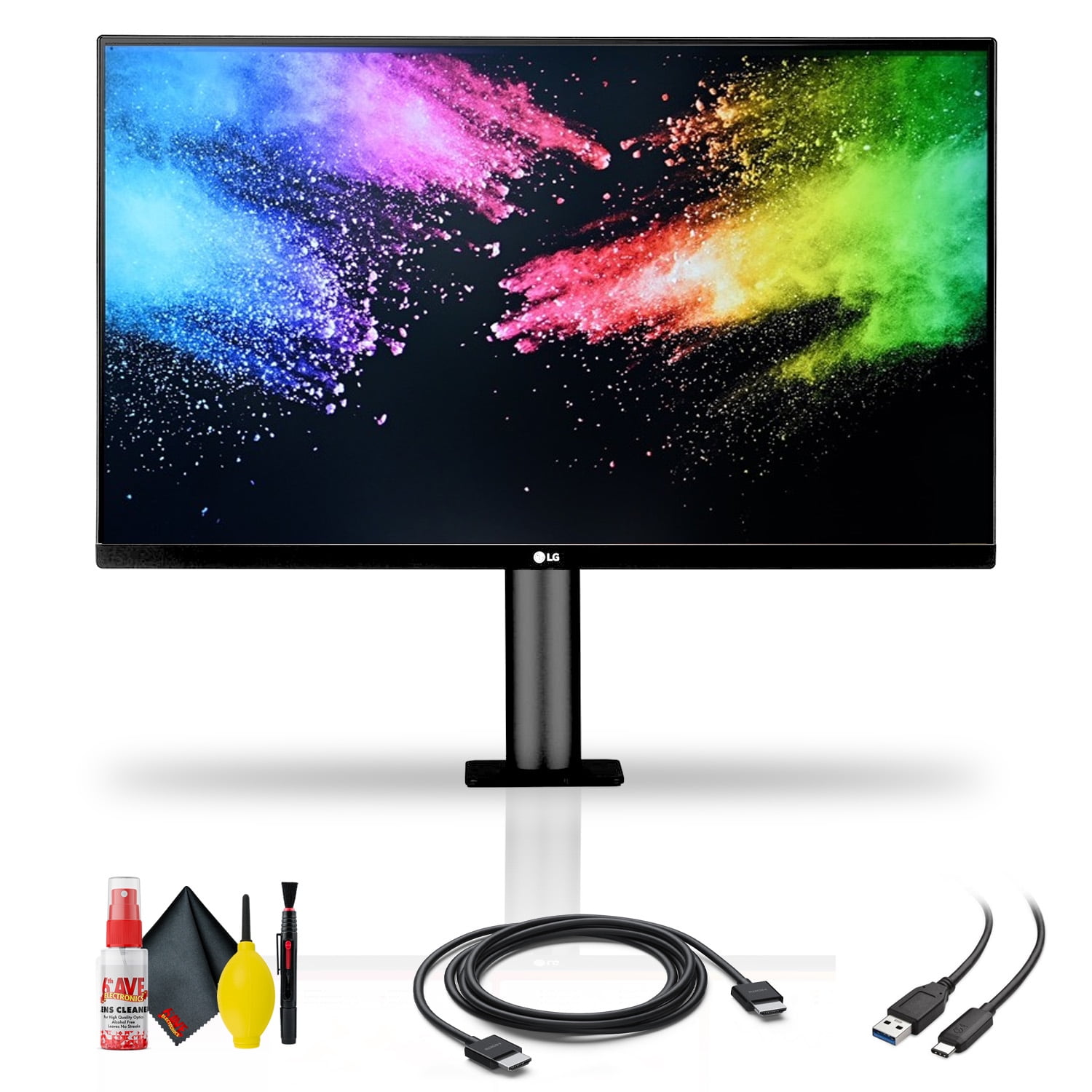 LG UltraFine Display Ergo 32UN880B 31.5" 169 4K HDR FreeSync IPS Monitor + HDMI Cable + USBC