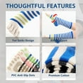 thumbnail image 2 of Women's Non-Slip Striped Toe Socks, 3 Pairs - for Pilates, Yoga, Hospital, Barre & Gym, 2 of 7