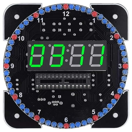 DIY Electronic Clock Assembly Set With Temperature Sensors And Alarm Function