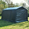 thumbnail image 2 of 10ftx15ftx8ft Outdoor Canopy Carport Tent Car Shed Storage Cover Heavy Duty SUN Proof Gray, 2 of 2