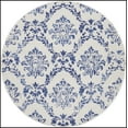 thumbnail image 3 of Nourison Whimsicle Botanical Farmhouse Ivory Navy 5' x round Area Rug, (5' Round), 3 of 9