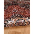 thumbnail image 4 of Contemporary Home Living 3.25' x 5' Medallion Floral Area Throw Rug - Red and Cream, 4 of 7