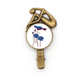 thumbnail image 1 of Azul planta de hoja de loto flor de loto Dragonfly Broche broche broche broche Metal retro, 1 of 3