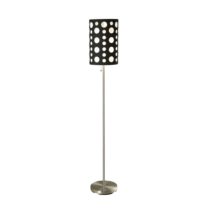 Lámpara de Piso ORE 9300F Moderna Retro Negra y Blanca 168 cm