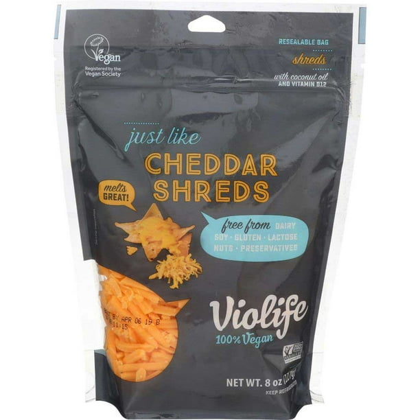 Violife Just Like Cheddar Shreds, 8Ounce Bag