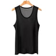 thumbnail image 2 of YLSDY Men's See-Through Mesh Sleeveless Tank, Lightweight Breathable Shirt for Summer and Beachwear Black XL, 2 of 5