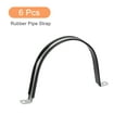 thumbnail image 3 of Unique Bargains 6Pack 6' Cable Clamp U Shape Stainless Steel Rubber Cushioned Pipe Strap, 3 of 5
