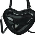 thumbnail image 2 of Bolso Hombro para Mujer Love Heart PU Itabag Uniforme JK Transparente (negro, 2 of 8