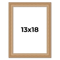 13x18 Frame Charleston Honey Brown Solid Wood Picture Frame Width 1.75 Inches | Interior Depth 0.5