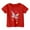 Red, variant on Hiijoy Toddler Girl's Tshirt Butterfly Print Short Sleeved T-Shirt Summer Casual Tee Shirt