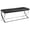 Black/Chrome, variant on Walton Leatherette Upholstered Tufted Accent Bench Black