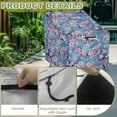 thumbnail image 4 of Renewold Waterproof Outdoor Chair Covers UV Resistant Patio Adirondack Rocking Chair Covers Recliner Chair Protector Fits up to 32W x 35D x 36H Inches, Plum Blossom Blue, 4 of 7
