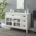 thumbnail image 2 of Modway Isle 48" Modern Wood Single Sink Bathroom Vanity Cabinet in White, 2 of 9