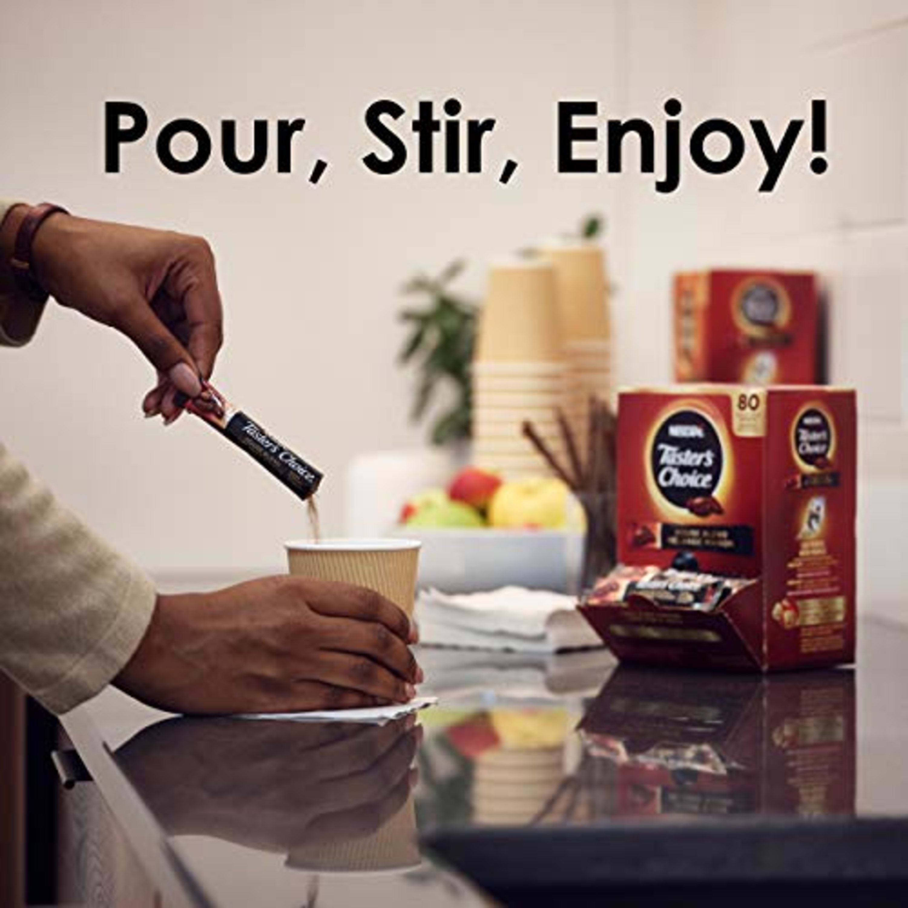 NESCAFE Taster's Choice Medium Light Roast Instant Coffee, 80 Packets