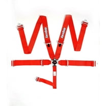 Racequip 741011RQP 5 Point Harness - Sportsman - Camlock - SFI 16.1 - Pull Down Adjust - Bolt-On/Wrap Around Red