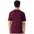 thumbnail image 4 of Gildan Light Cotton Short Sleeve T-Shirt, Modern Classic Fit Crewneck Tee for Men, Maroon, 2XL, 4 of 5